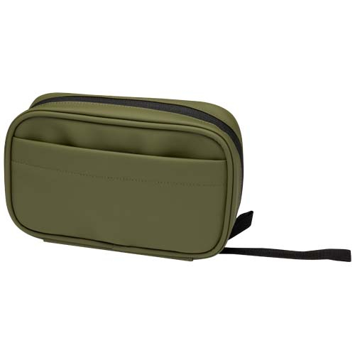 Pochette accessoires personnalisée 1 L PU recyclé GRS Resi Plus Vert forêt